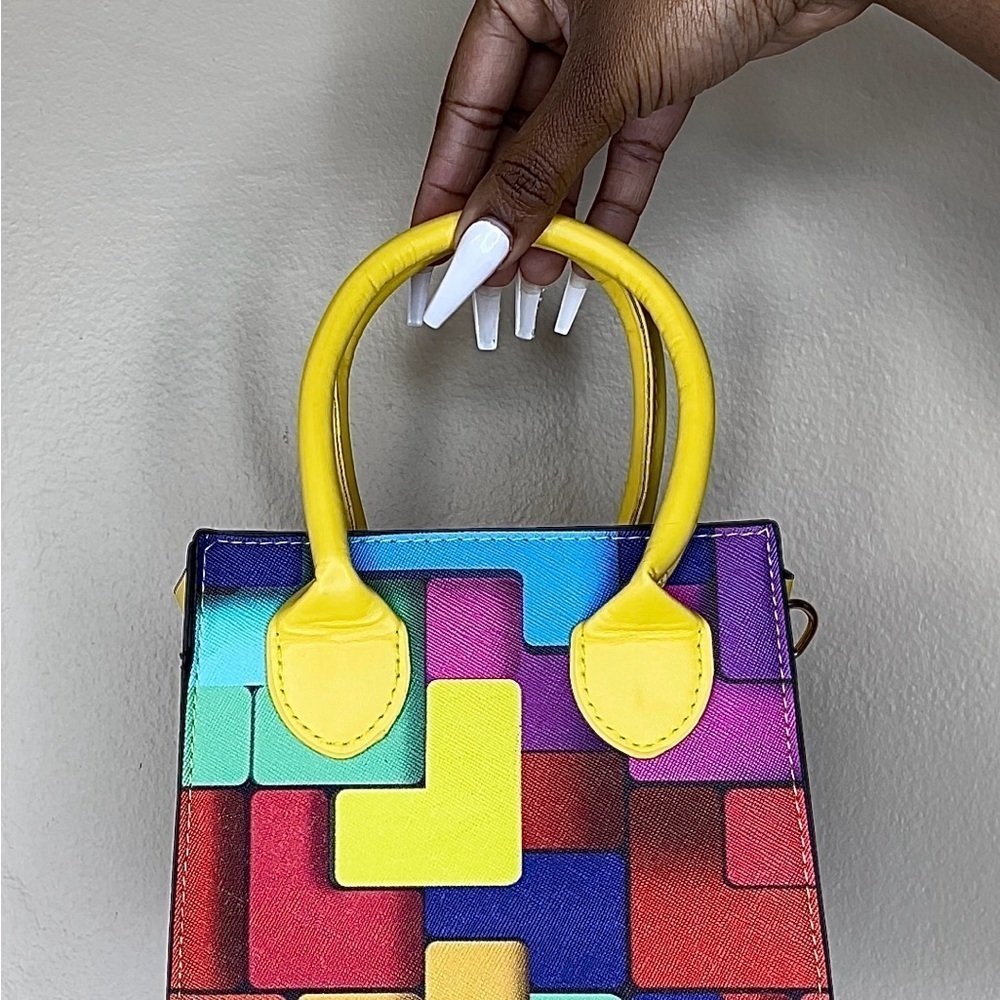 Mini Color Blocking Bag - Picture 2 of 6